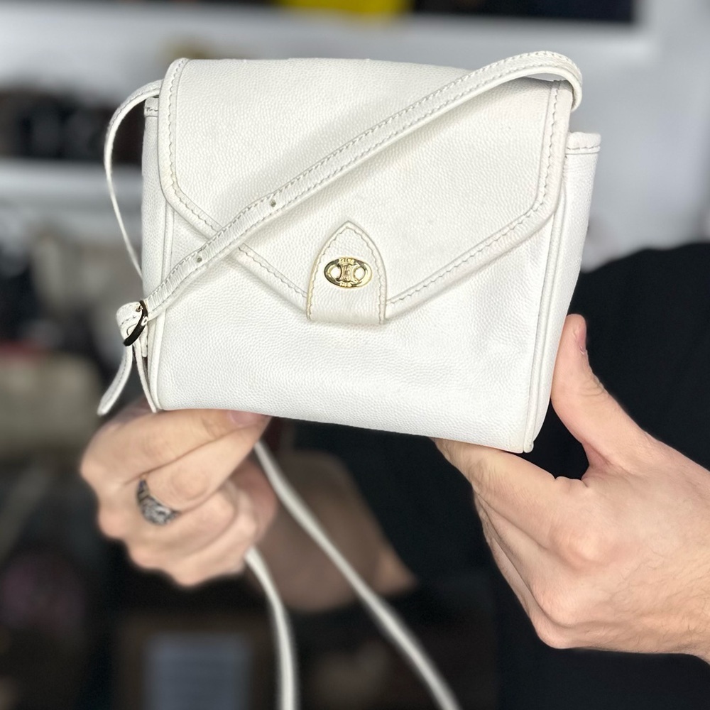 Celine White Crossbody